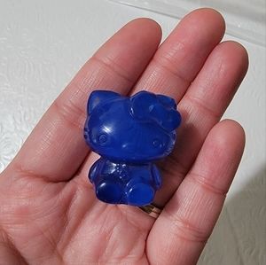 Blue Opalite carved crystal Hello Kitty